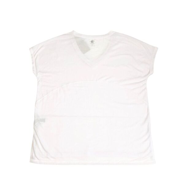 NEW Sweaty Betty Boyfriend V Neck Workout Tee White Gym T Shirt Womens XS - Picture 7 of 10